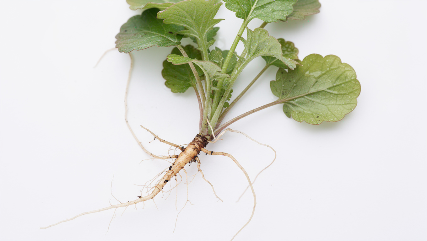 냉이 효능 — fresh naengyi shepherd's purse roots and leaves ma